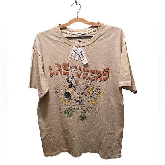 Garage Tops - NWT Garage Las Vegas Oversized Graphic Tee 🎲 🎰 🍸♠️